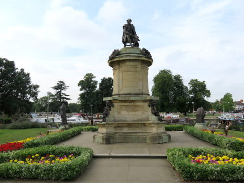 a bronze statue