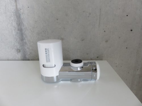 クリンスイMD101の本体とカートリッジ接続後