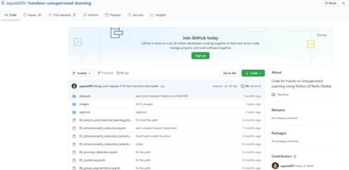 『Pythonではじめる教師なし学習』GitHubレポジトリ