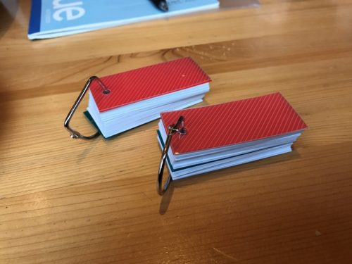 単語カードでウィッシュリストを作成