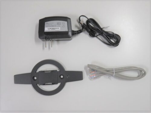 wifiルーター（ODATA WN-DX1200GR）付属品のLANケーブル、ACアダプター、設置スタンド