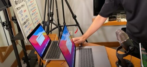 中田敦彦が使用しているMacのノートパソコン
