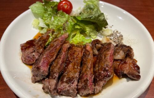 上野の肉の大山の肉の日29日のステーキ290円